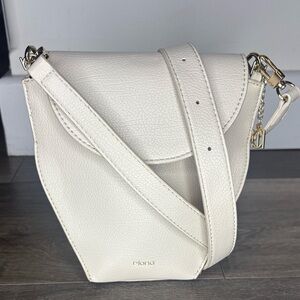 Riona Mini Crossbody Cream Vegan Leather Bag